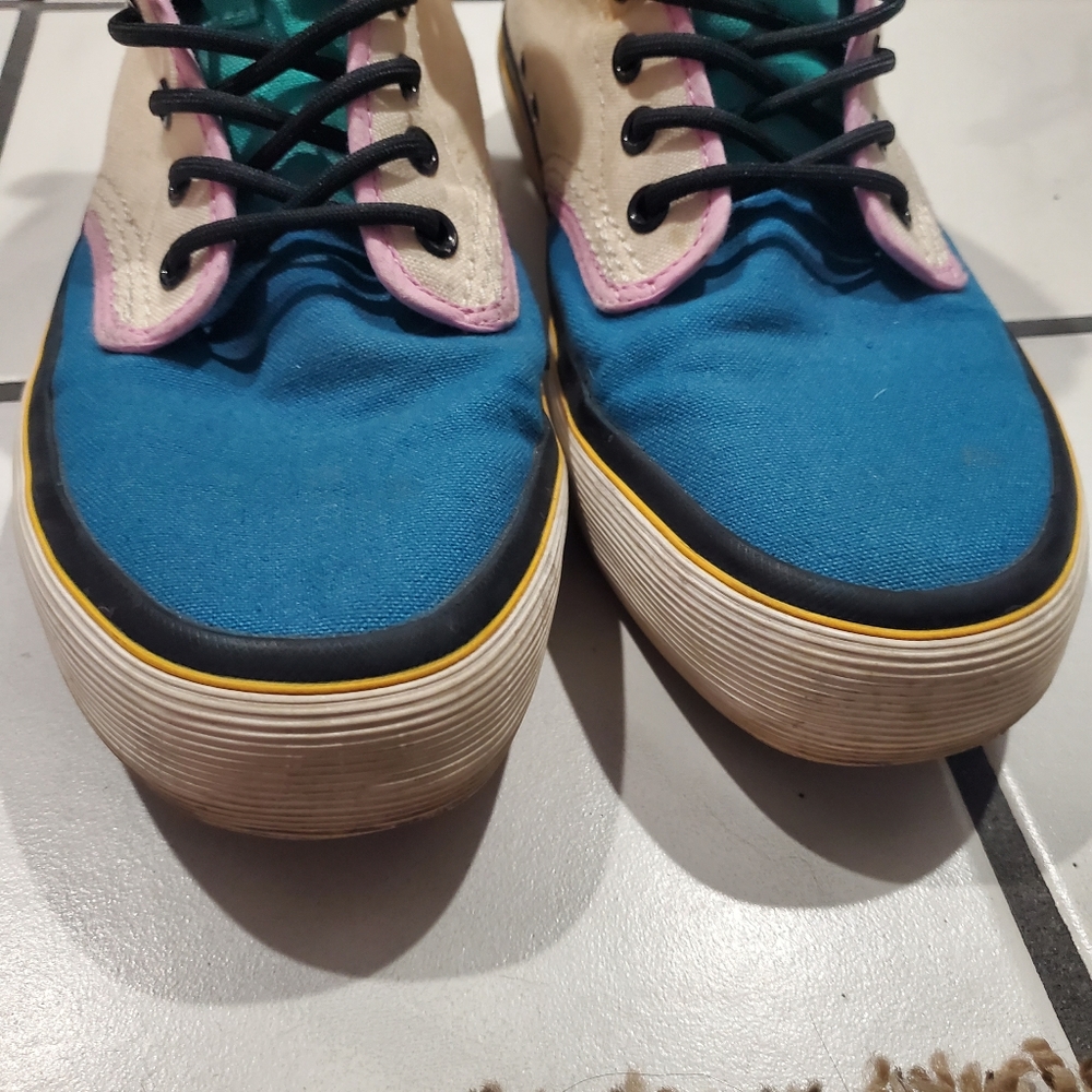 Dr. Martens Monet Sneakers Colorful Canvas High Top Color Block 9 - Picture 6 of 7